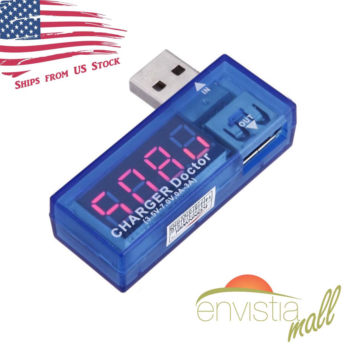 USB Charger Doctor Inline Voltage Current Meter Tester - USB Power Diagnostic