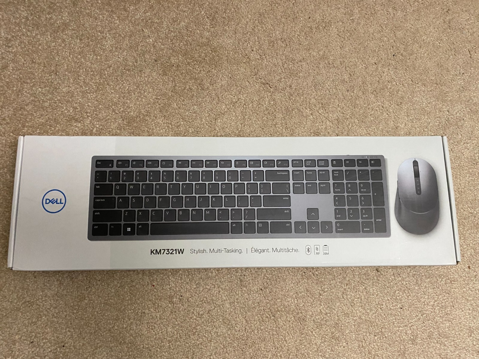 Dell Premier Multi-Device Wireless Keyboard and Mouse (KM7321W) – Brand New Seal