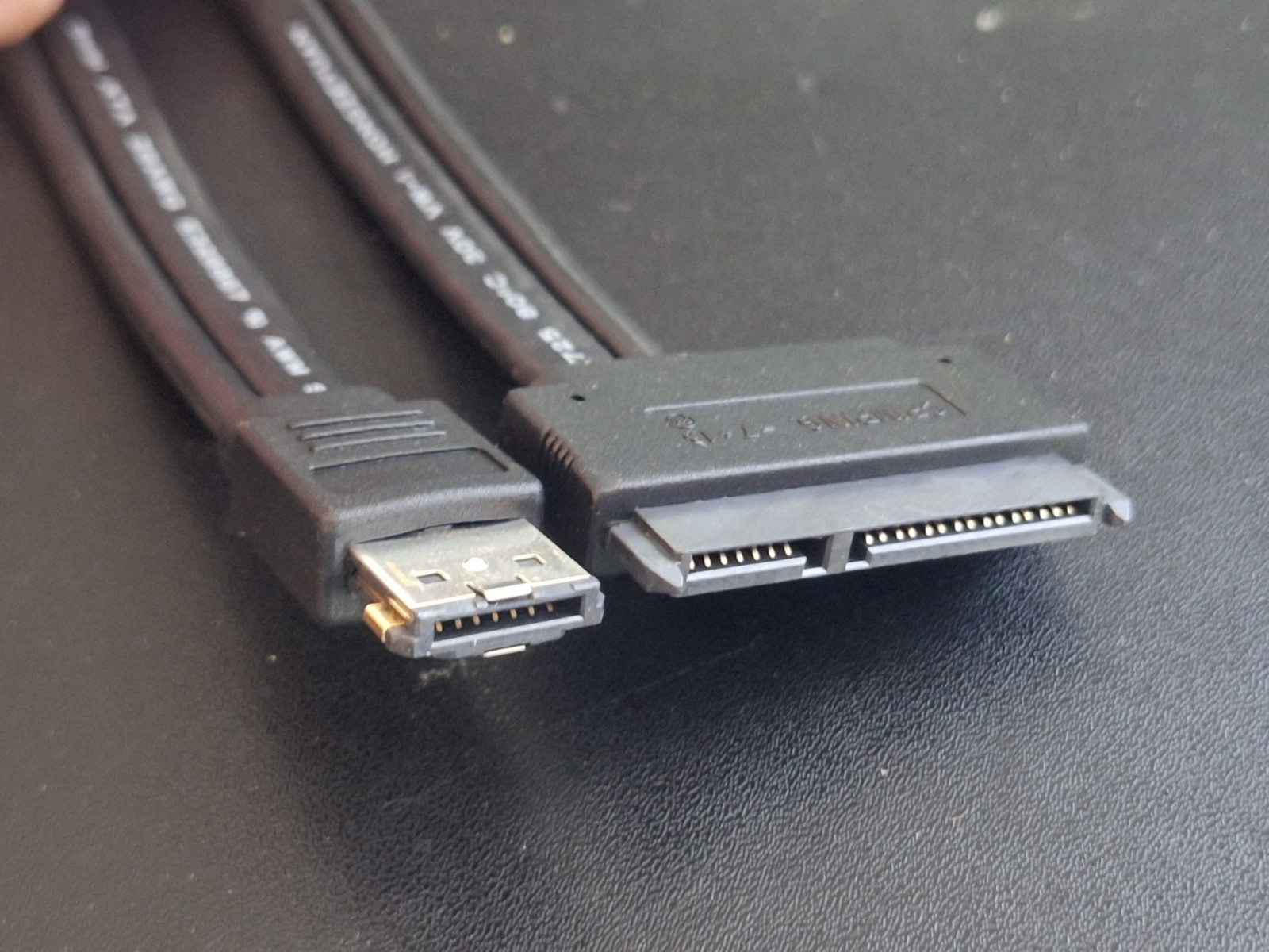 SATA 22 Pin (7+15 Pin) Female to Power over eSATA eSATAp USB Combo Cable, 20"