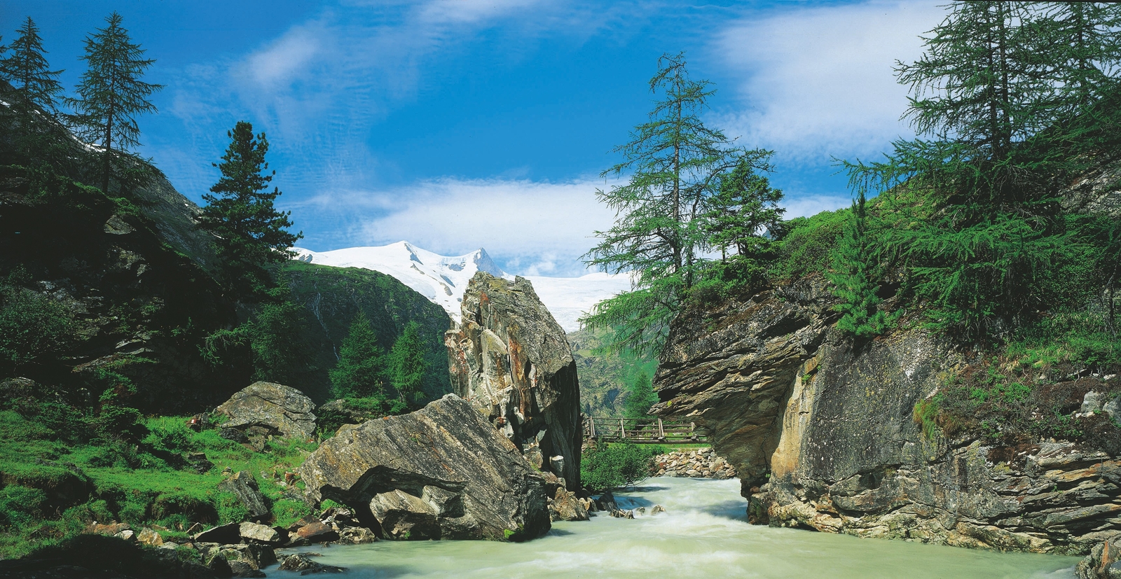 Landscape river bridge austria Custom Gaming Mat Desk