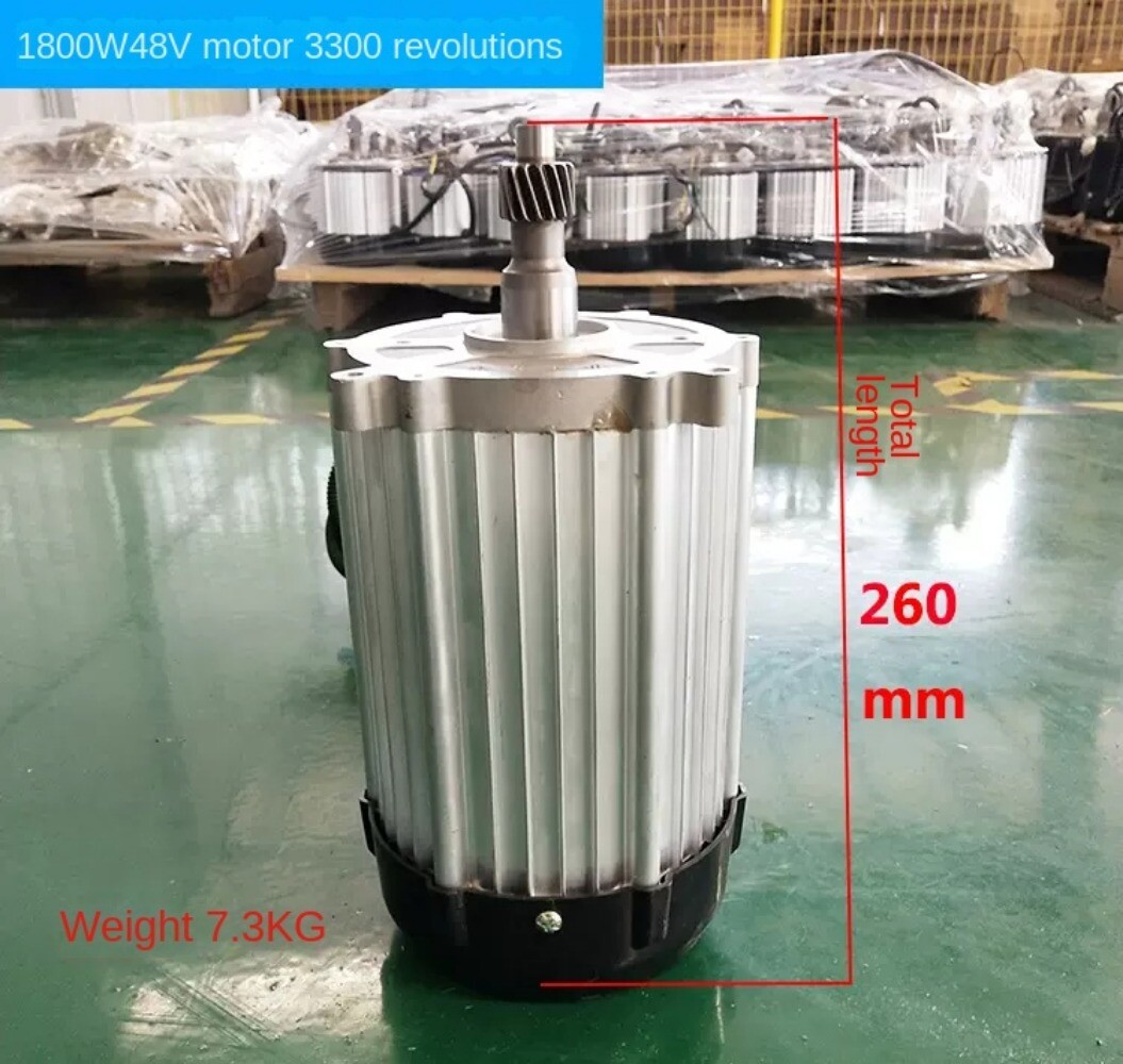 Universal 1800W48V Electric Tricycle Motor High Speed Motor Conversion