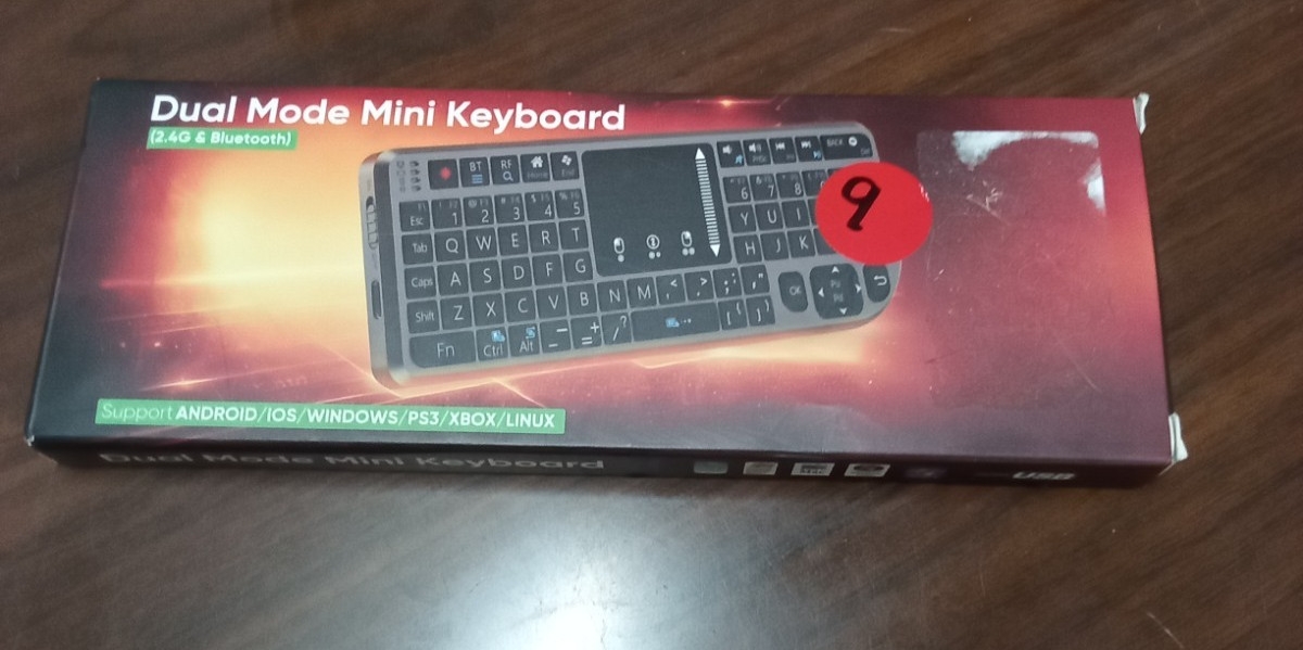 T808 Mini Wireless Keyboard Upgraded MultiTouch Touchpad DPI 2.4G+BT