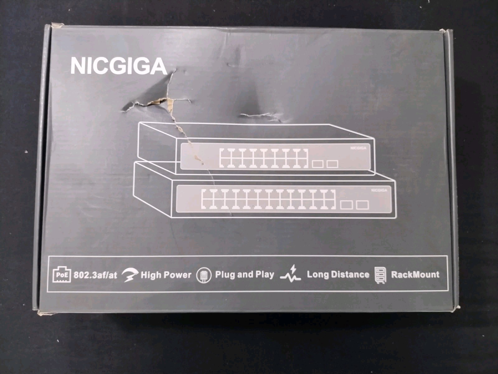 26 Port Network Power Over Ethernet Switch,24 Port PoE Switch Unmanaged
