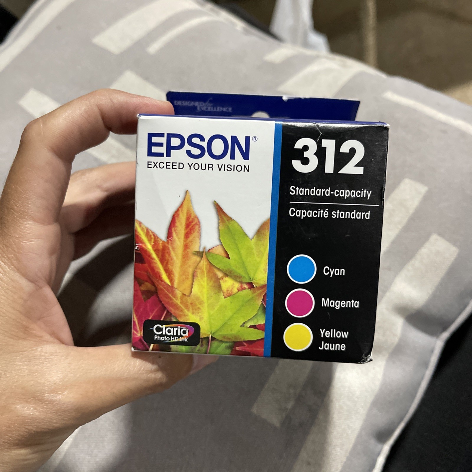 Genuine Epson 312 Standard Capacity Ink Cartridges 3 Color C/M/Y Exp. 10/2028