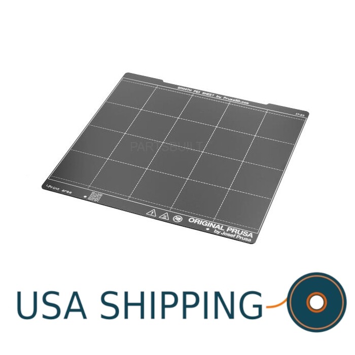 Original Prusa Spring Steel Sheet (Smooth PEI) Print Bed MK2, MK3, MK4 Series