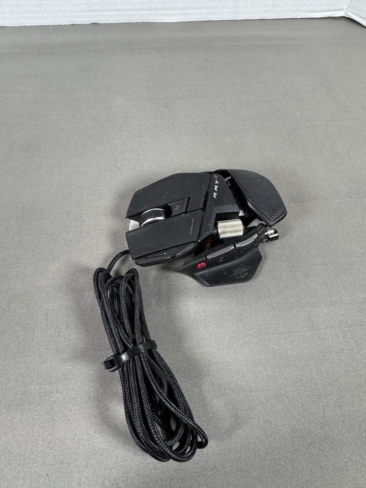 Cyborg R.A.T. 7 43708 Black Silver Wired Gaming Mouse Tested And Working