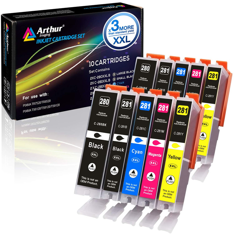 Arthur Imaging Compatible Canon Ink Cartridges 280 And 281 Replacement
