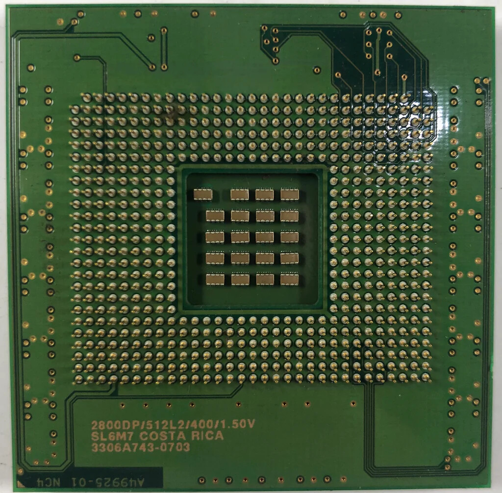Intel Xeon 2.80GHz 512KB Cache 400MHz FSB 74W CPU SL6M7