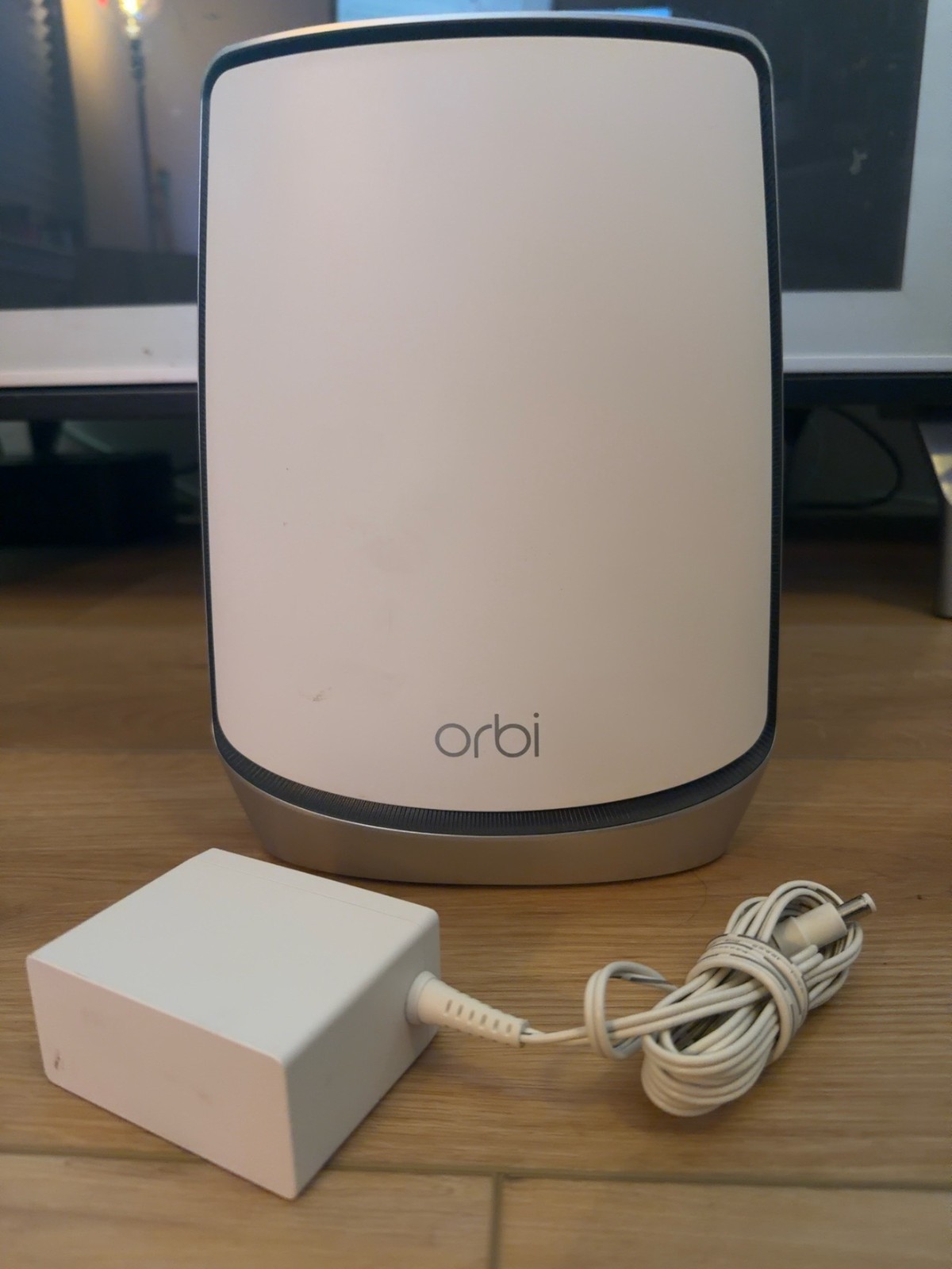 NETGEAR Orbi RBR850 AX6000 WiFi 6 Mesh Router Bundle + Power Adapter