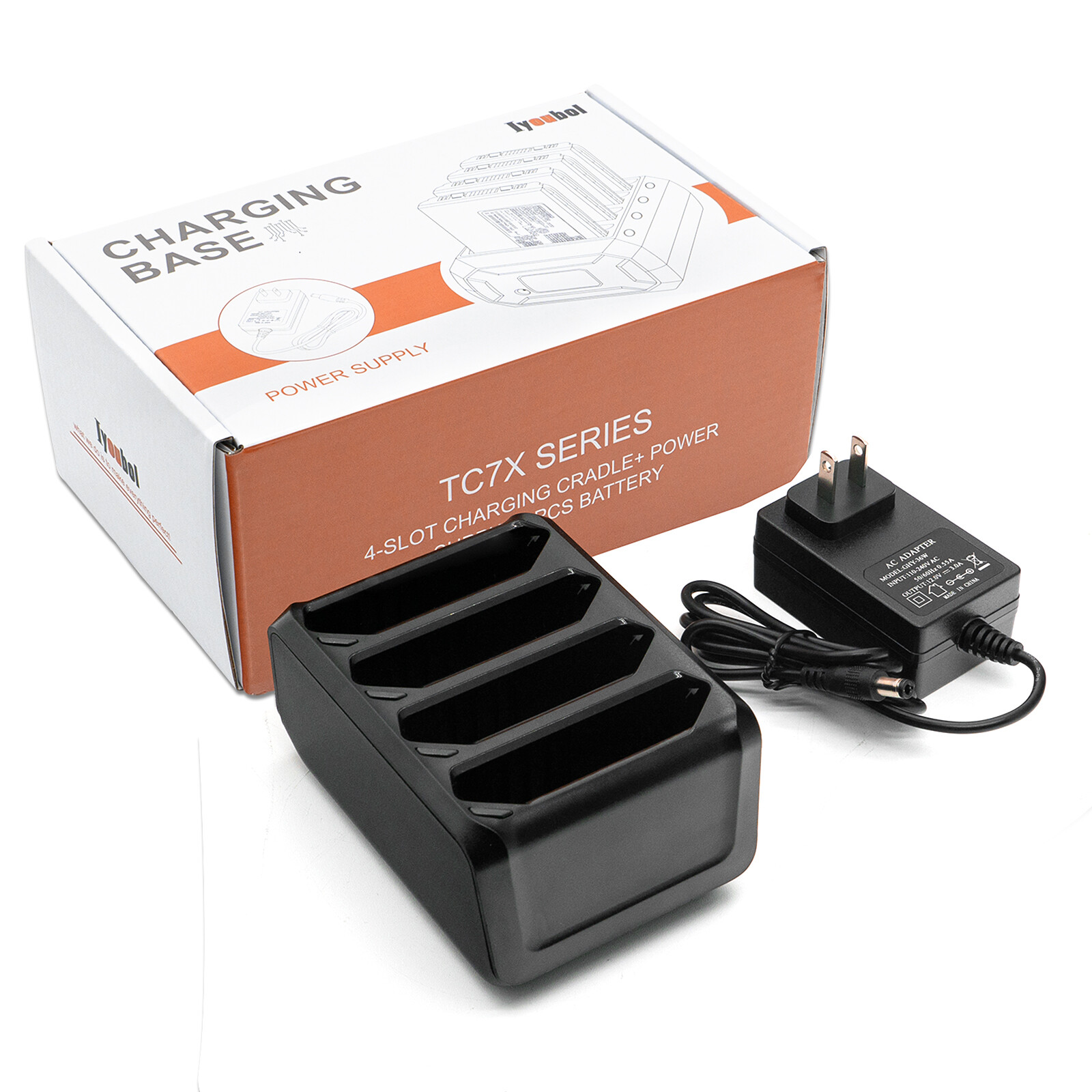 5PCS 4-Slot Charging Cradle(SAC-TC7X-4BTYC1) with power supply For TC70 TC75