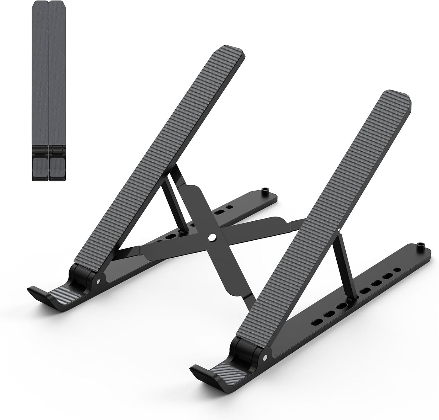 Laptop Stand for Desk, Adjustable Laptop Riser, Black