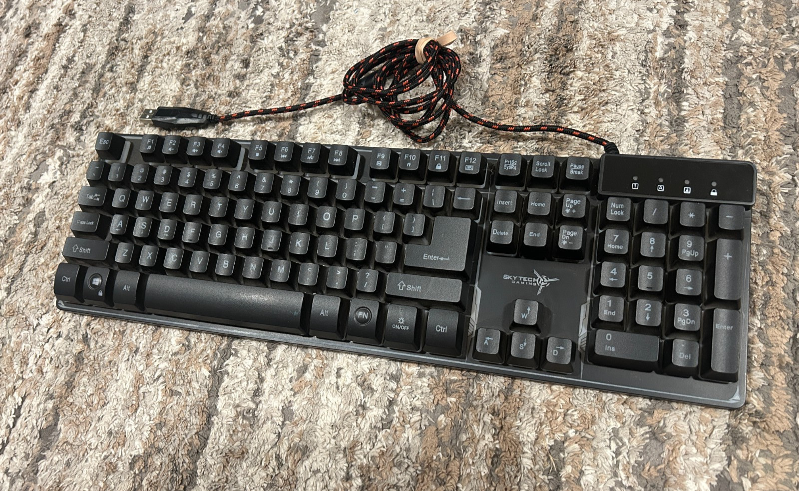 Skytech Gaming K-1000 RGB Gaming Keyboard, 104 Keys USB Wired - 