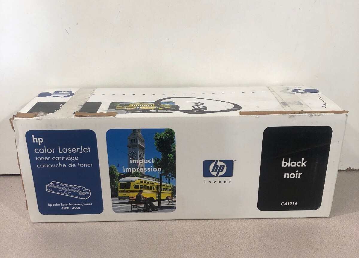 New Genuine HP C4191A Color Laserjet Toner Cartridge 4500 4550 (Black)