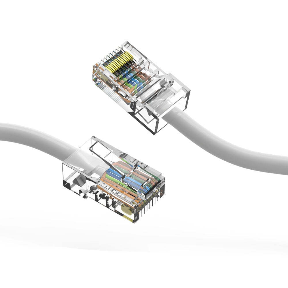 5Ft CAT5E UTP Ethernet Network Non Booted Cable White