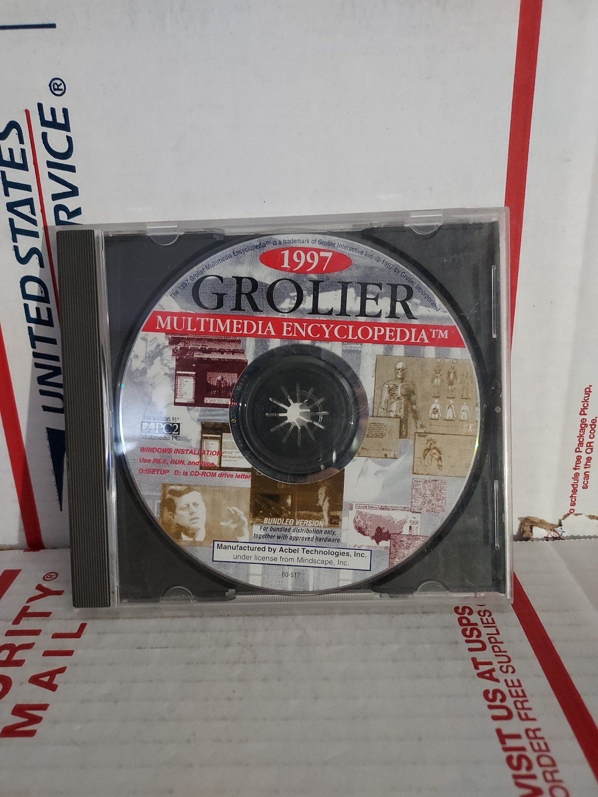 THE 1997 GROLIER MULTIMEDIA ENCYCLOPEDIA WINDOWS CD-ROM No Key Codes - #162h