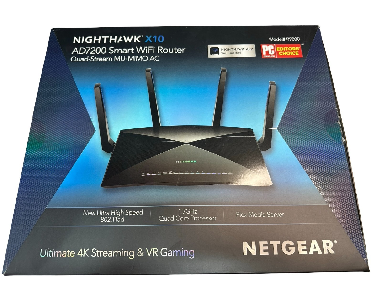 NETGEAR Nighthawk X10 AD7200 Tri-Band Wi-Fi Router - Black R9000