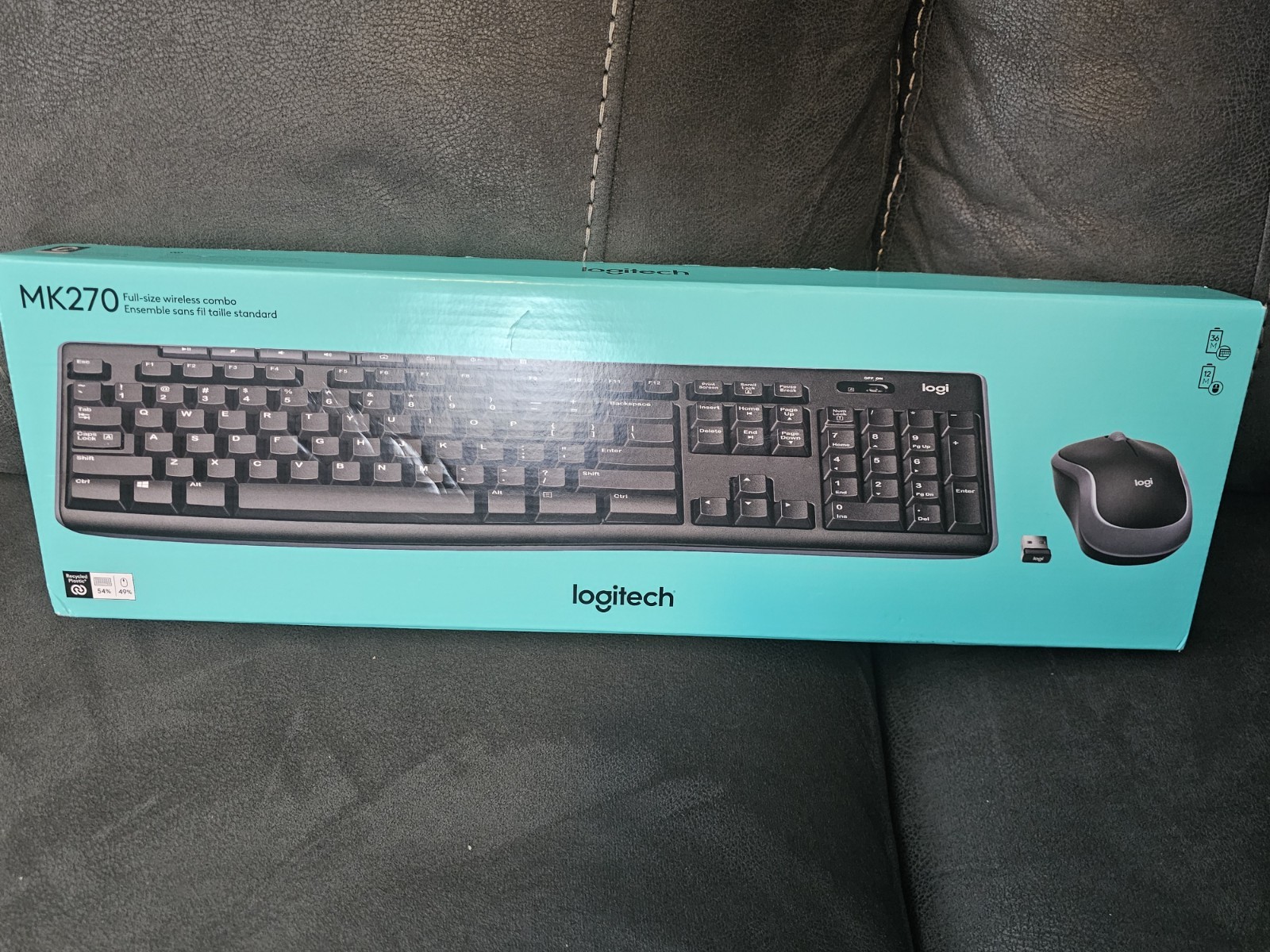 Logitech MK270 Full-Size Wireless Combo Keyboard & Mouse 920-004536 Black