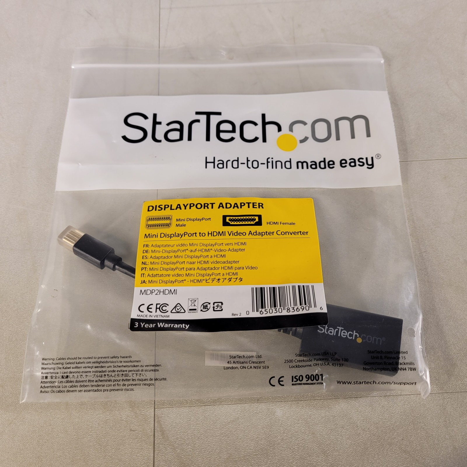 StarTech 947751 MDP2HDMI Mini Displayport DP to HDMI Video Adapter Converter