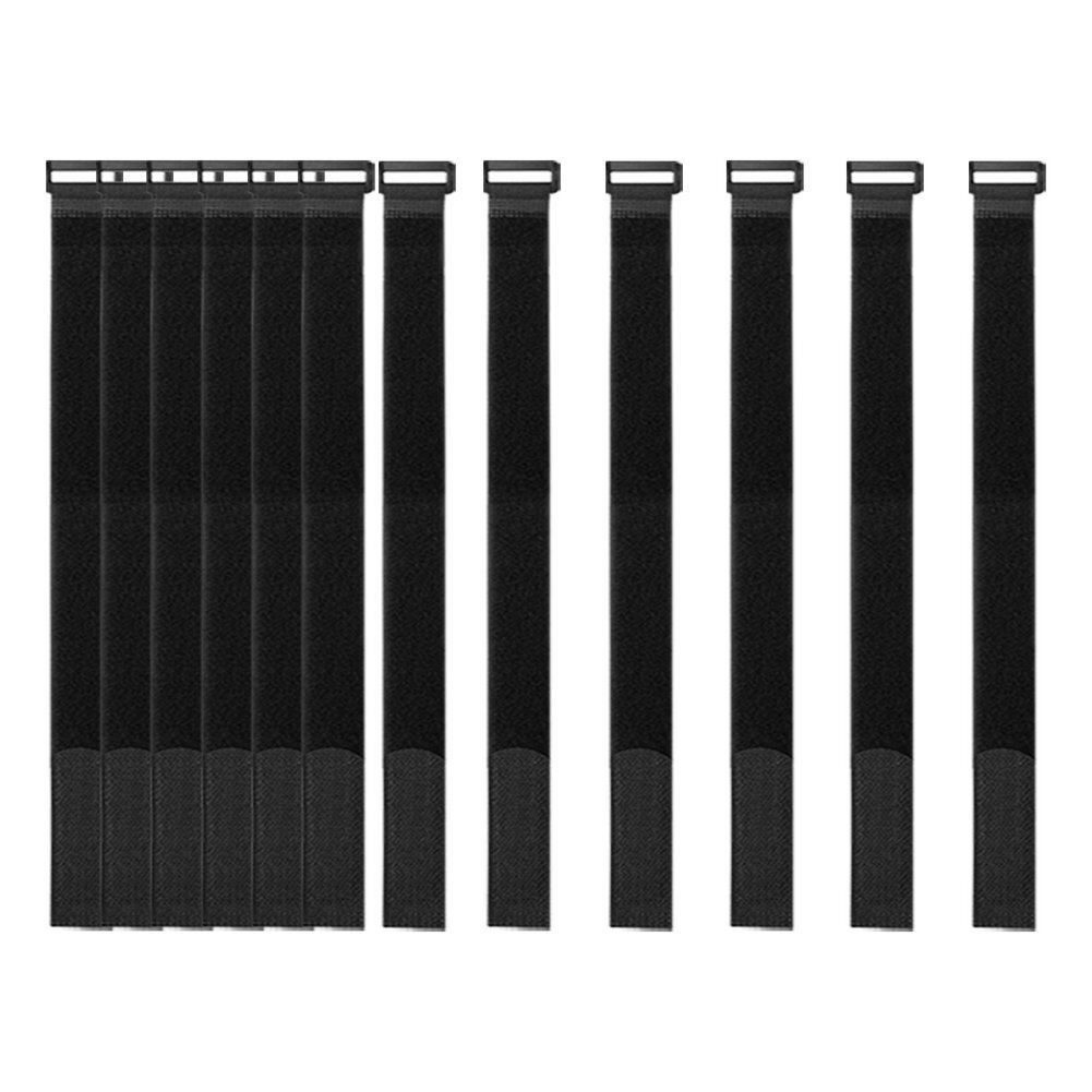 16 Pack 1x18 Inch Hook and Loop Reusable Nylon Fastening Cable Securing Straps