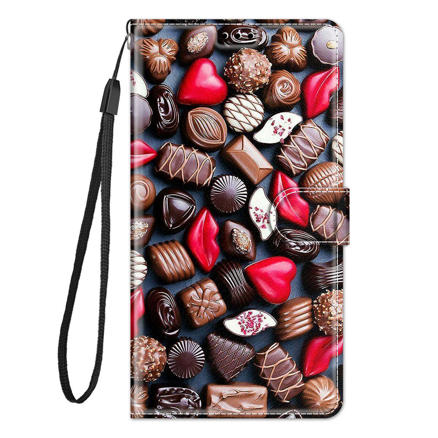Flip Sunset Panda Cat Flower Wallet Cover Case For 16 17 15 Pro Max Air