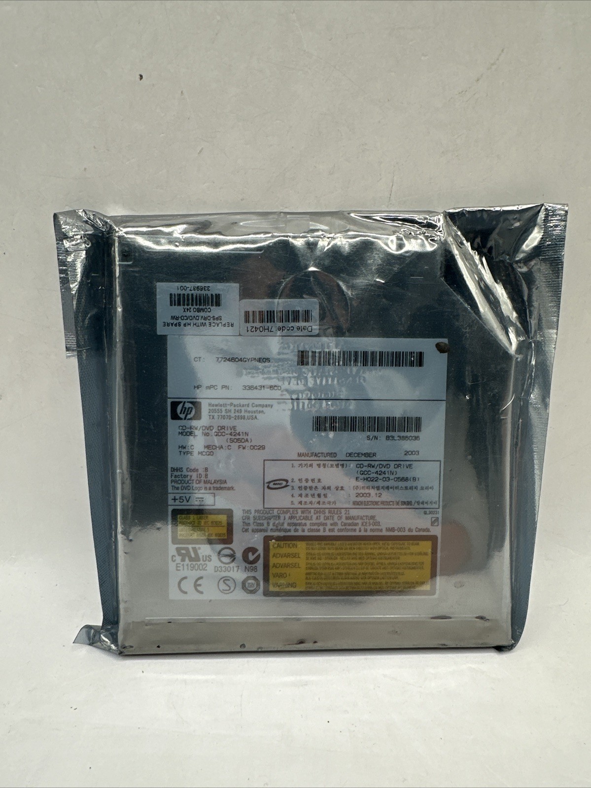 HP External Cd– Rw/Dvd Drive GCC– 4241N