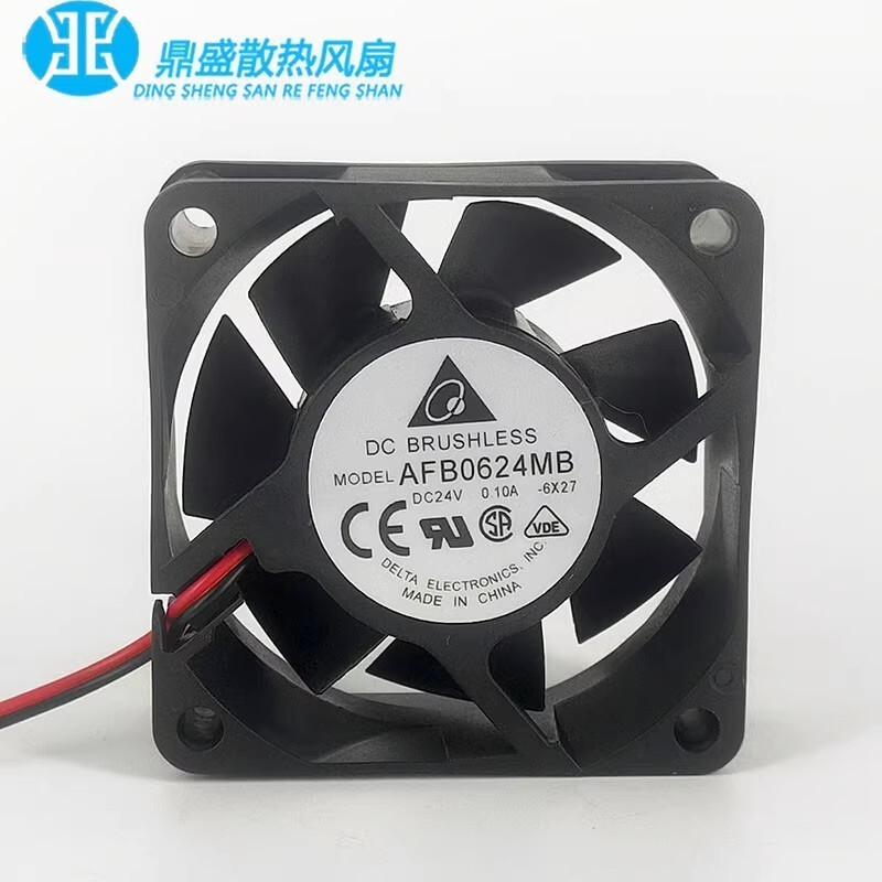 Delta AFB0624MB 6015 DC24V 0.10A 2-Wire Inverter Cooling Fan