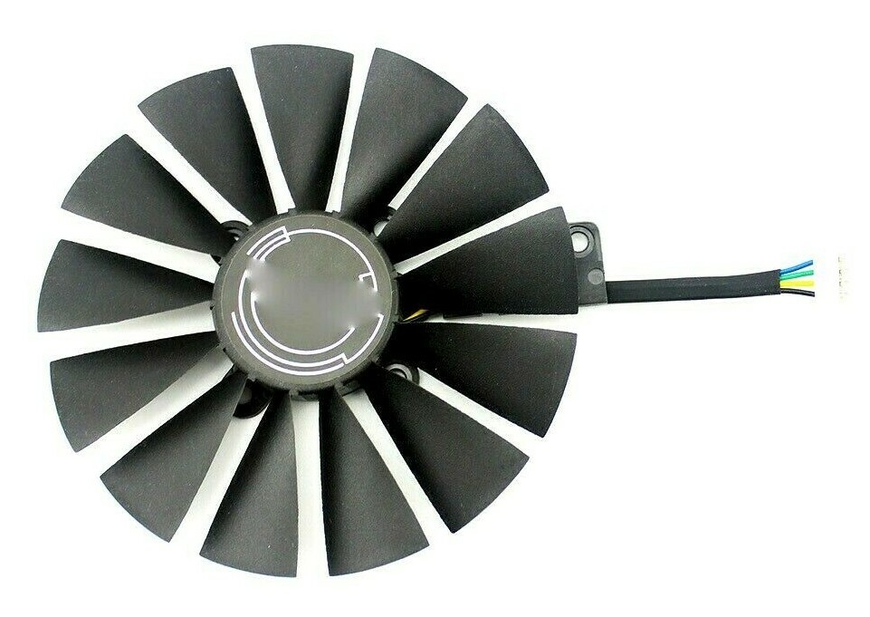 95mm ASUS STRIX RX470 RX570 4G Single Fan Replacement T129215SM 4Pin 0.25A 13fin