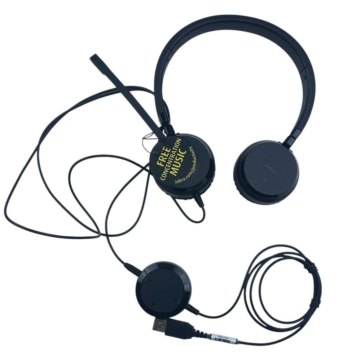 Jabra GN USB Evolve ENC060 Stereo Headset – Tested, USB/3.5 mm, New Open Box