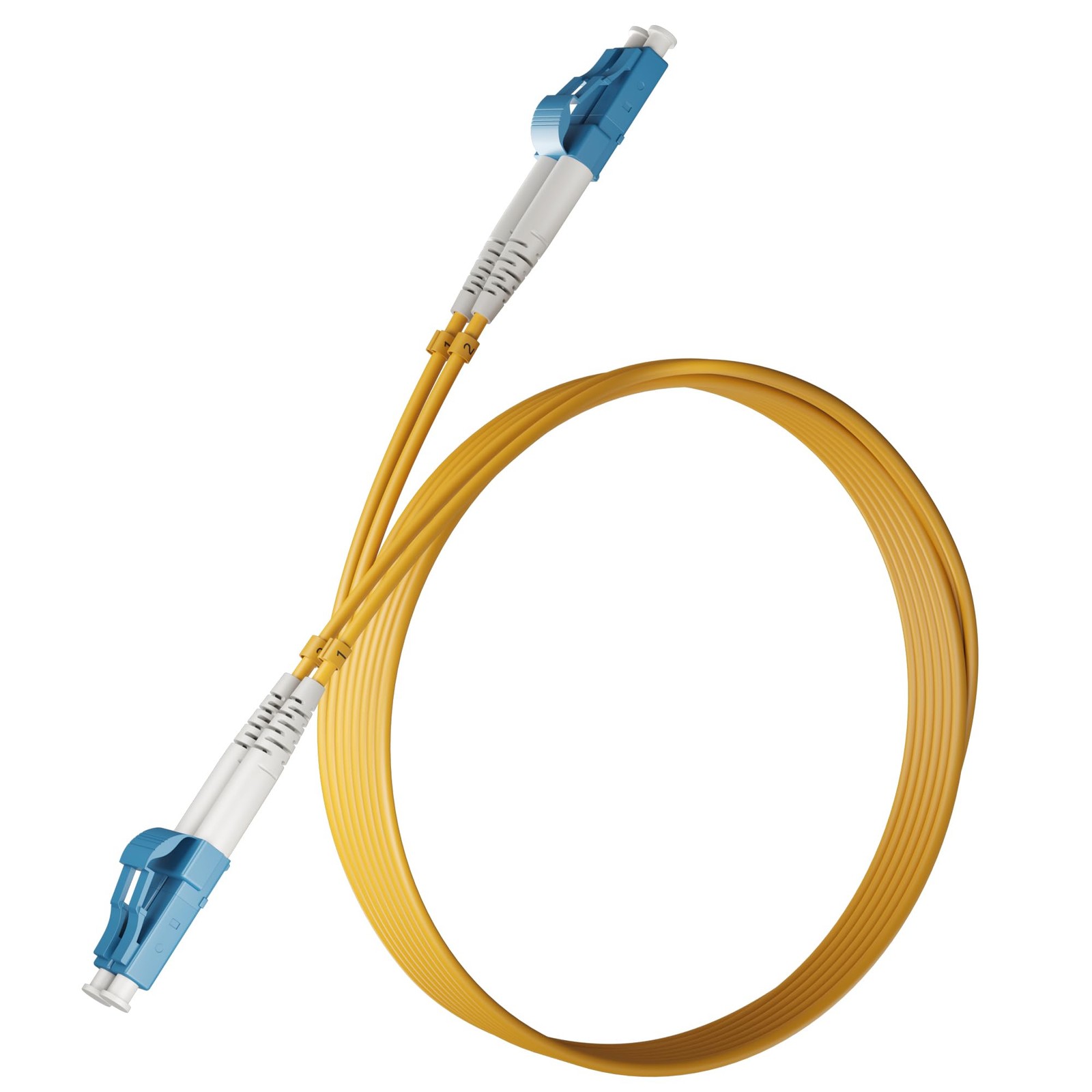 Veeloon LC to LC OS2 Single Mode Fiber Patch Cable 1 Pack 2 FT,9/125μm Duplex...