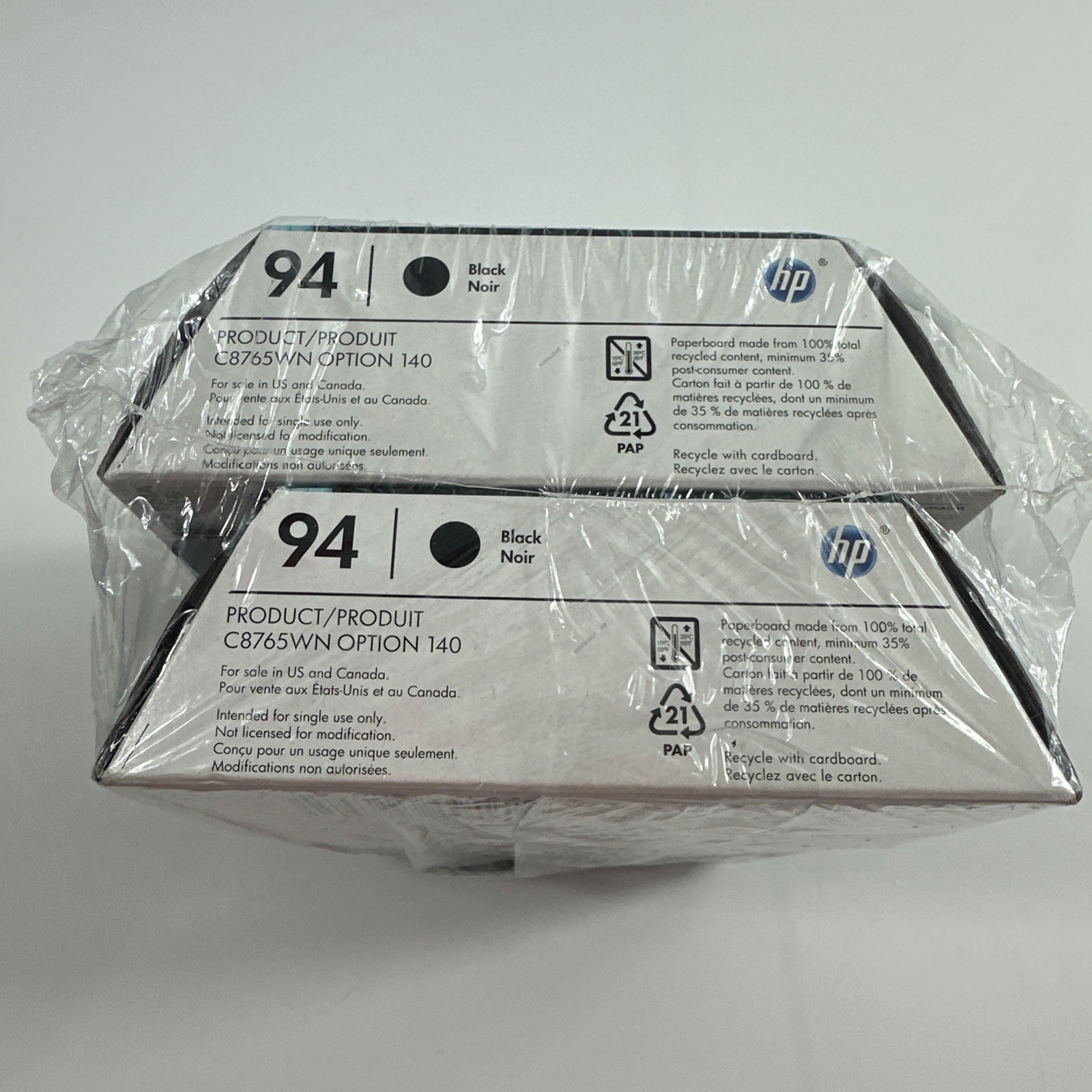 HP 94 Ink Cartridges- Black Lot Of 4 Expire  2016