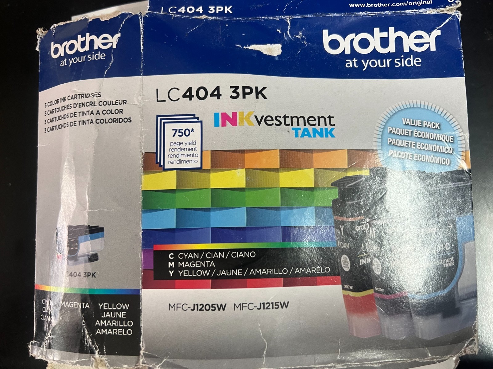 Brother LC4043PKS Cyan/Magenta/Yellow Yield Ink Cartridge 4536/OB