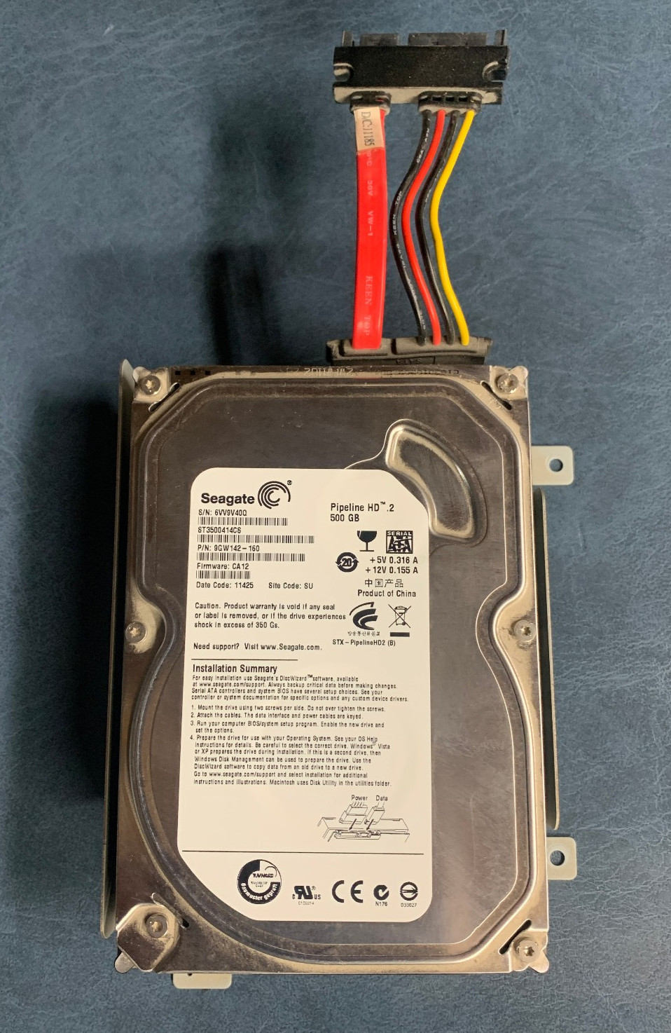 Seagate Video 3.5 HDD 500GB Internal Hard Drive ST3500414CS 5900 RPM SATA 