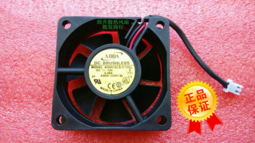 1pcs  ADDA AD0612LS-C70GL DC12V 0.08A 6CM 60 * 20MM 6020 silent fan 2pin