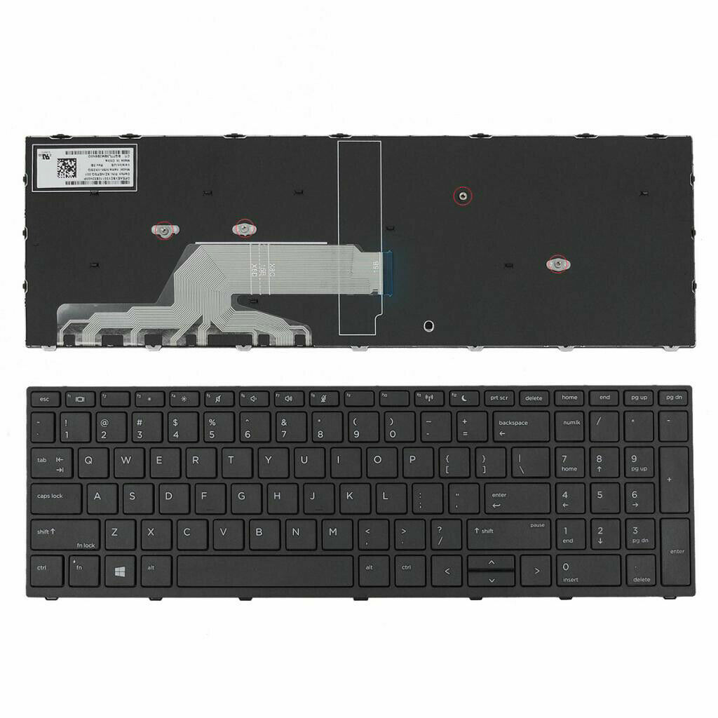 NEW US Keyboard HP ProBook 450 455 470 G5 Non-Backlit With Frame L01028-001
