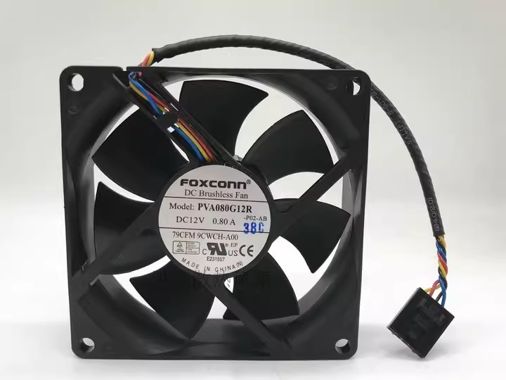 1PCS FOXCONN 8025 PVA080G12R 12V 0.80A 79CFM 9CWCH-A00 Server Fan