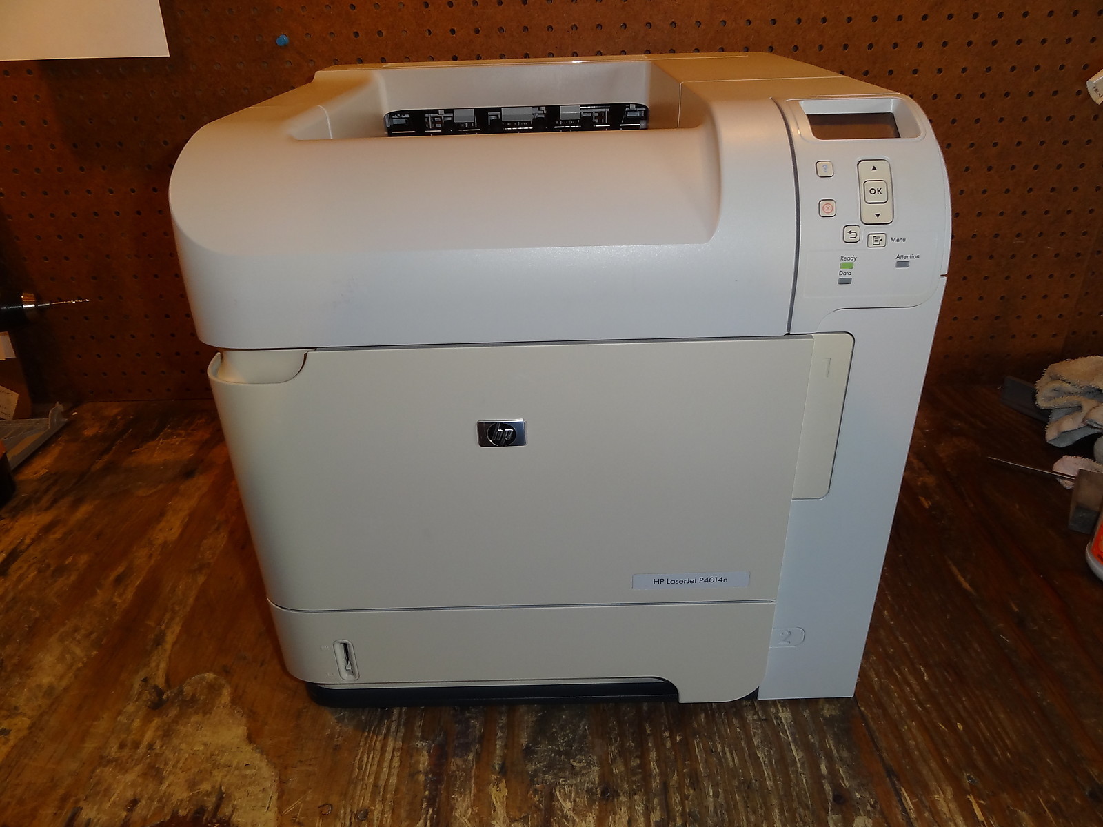 HP Laserjet P4014n  Laser printer * Cleaned & Serviced* Warranty *COUNT 66,960*