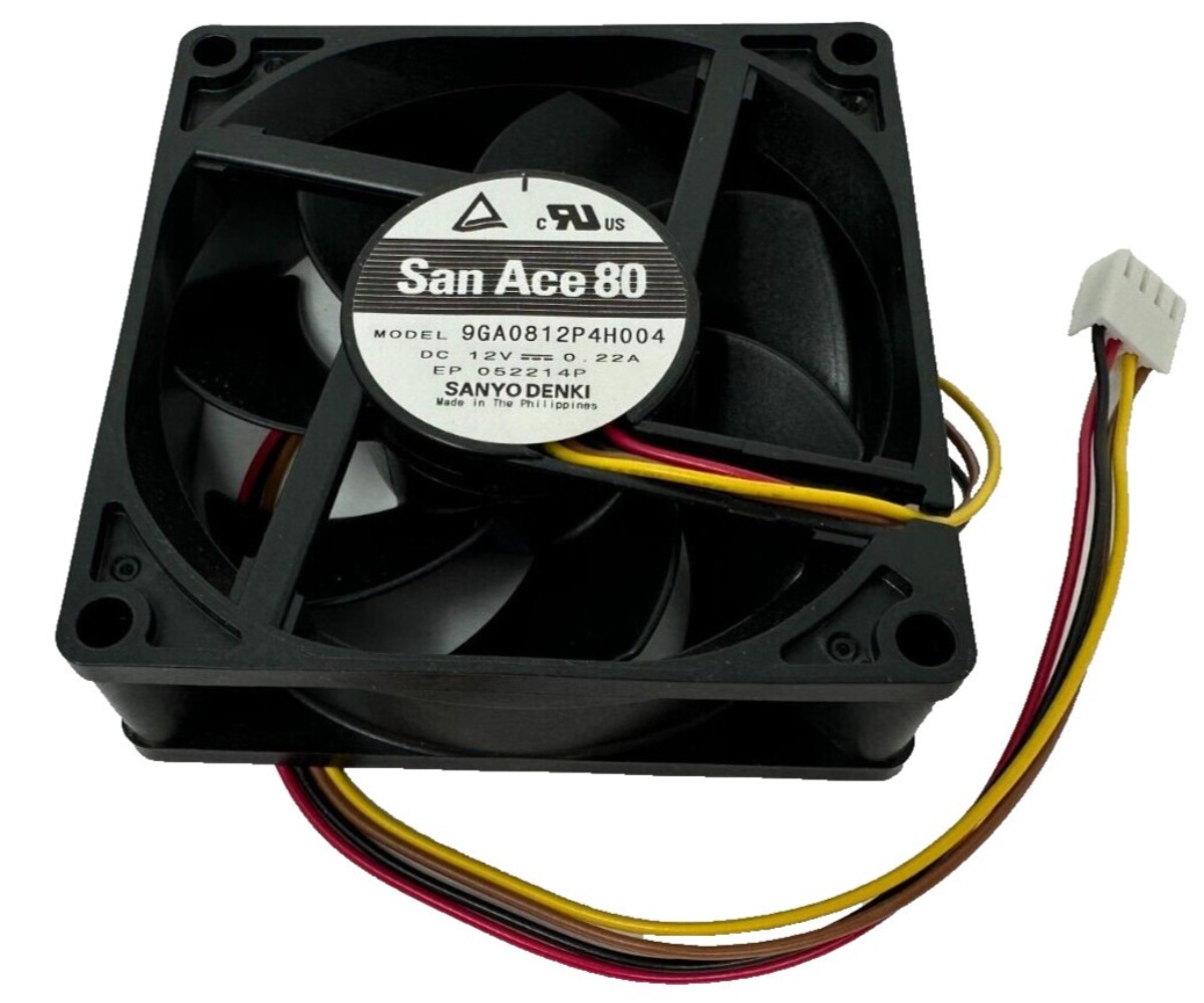1PCS NEW Sanyodenki San Ace 80 4 Pin Fan 9GA0812P4H004 DC 12V Fast MODEL
