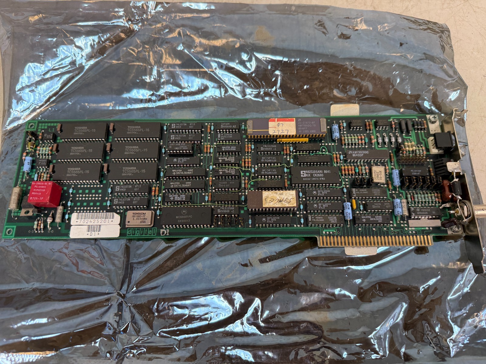 Vintage DEC Digital LANCE Ethernet Card 21-34974-07 Green
