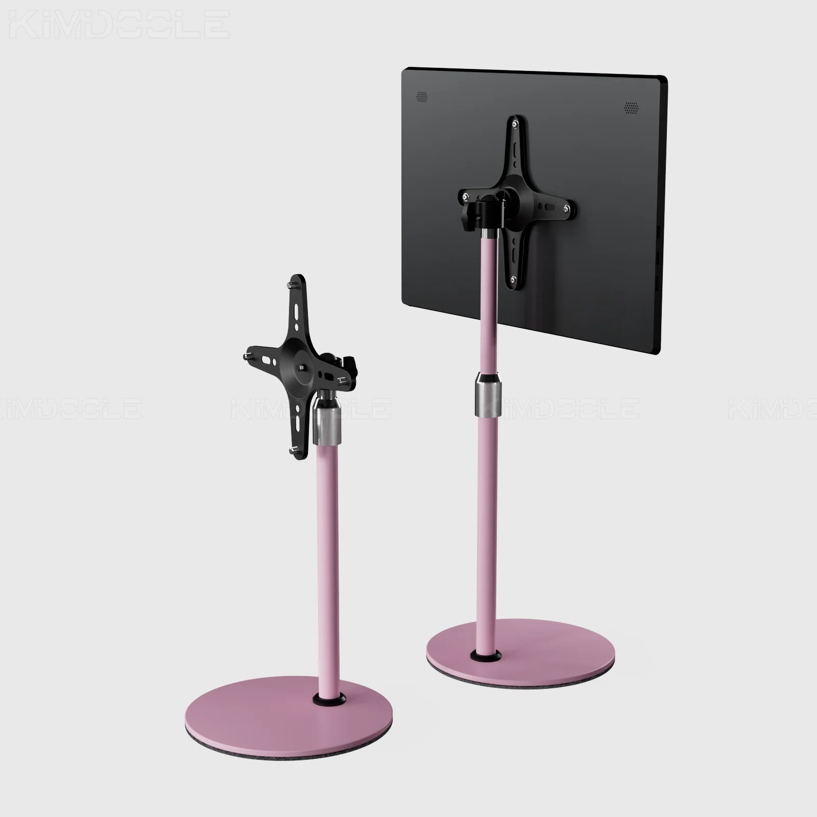 Portable Monitor Stand Height Adjustable VESA Desk Mount for 10-20 in Screens