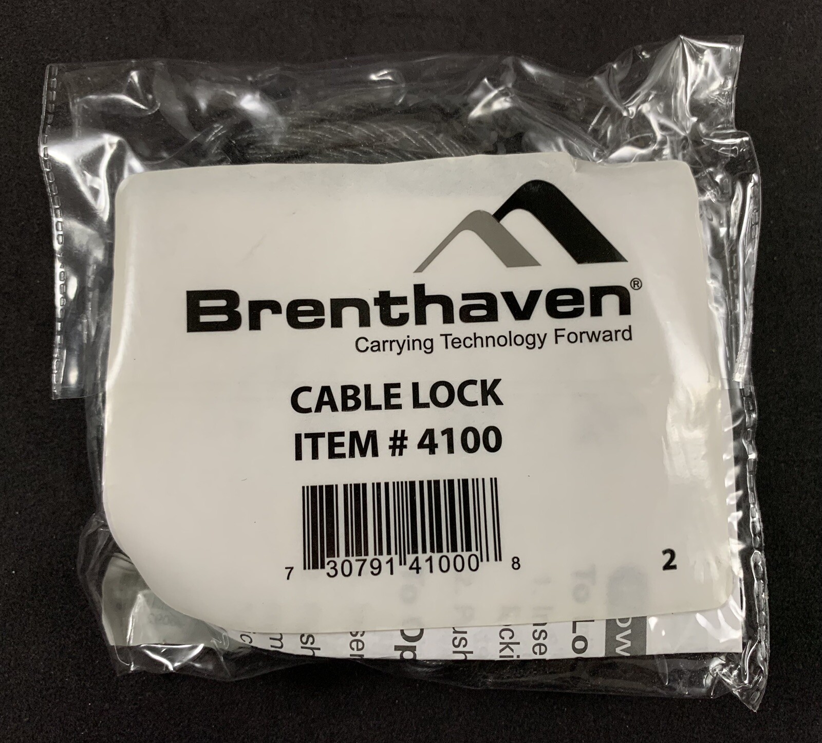 Brenthaven Zero Impact 4100 Keyed Cable Lock for Notebooks and Laptops w/ Keys