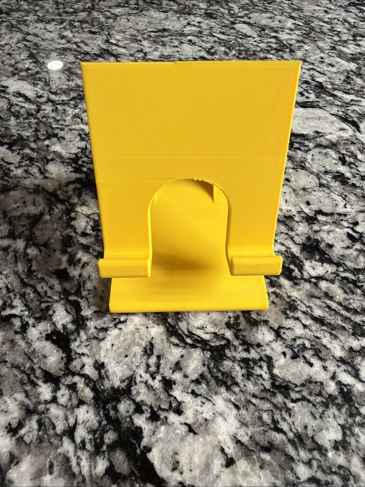 3D Printed iPhone Stand Yellow