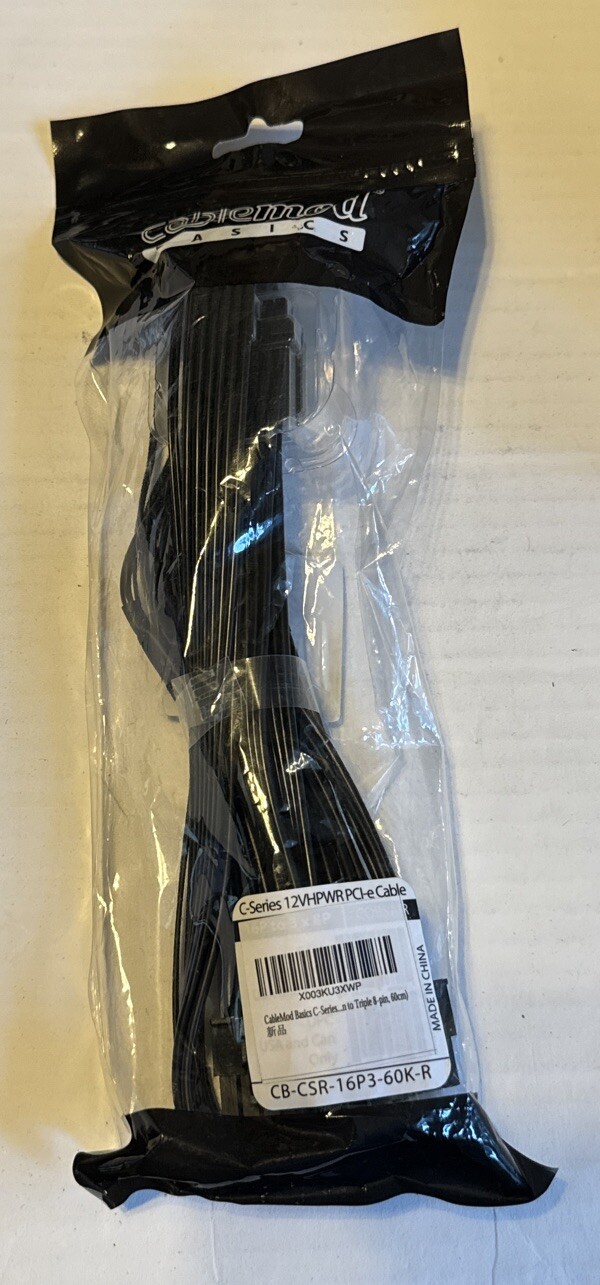 CableMod Basics C-Series 12VHPWR PCI-e Cable 8 Pin