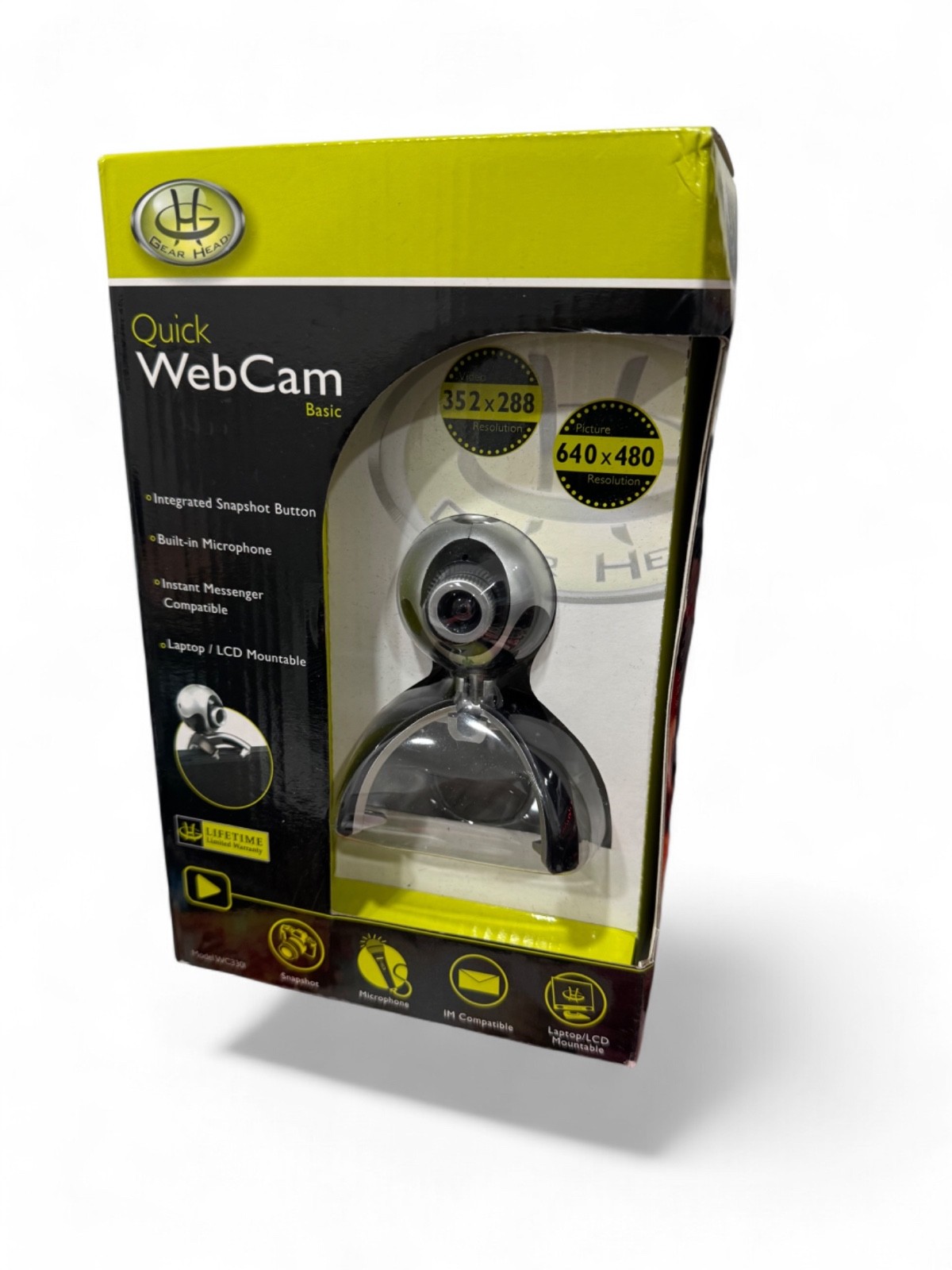 Gear Head WC735I Quick Web Cam Basic Open Box 352x288 Video 640x480 Picture