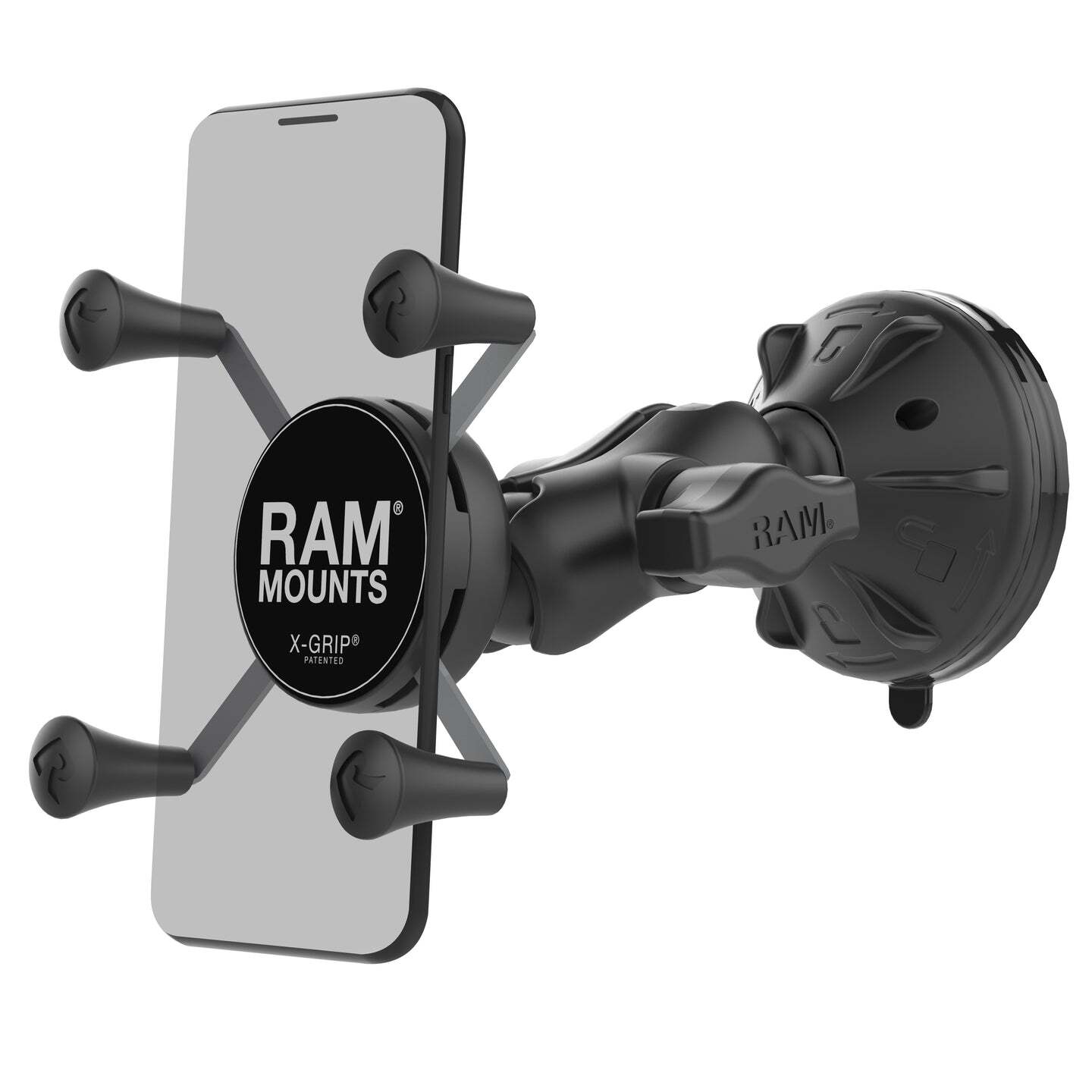 RAP-B-166-2-A-UN7U  RAM X-Grip Phone Mount with Low Profile Sucti...