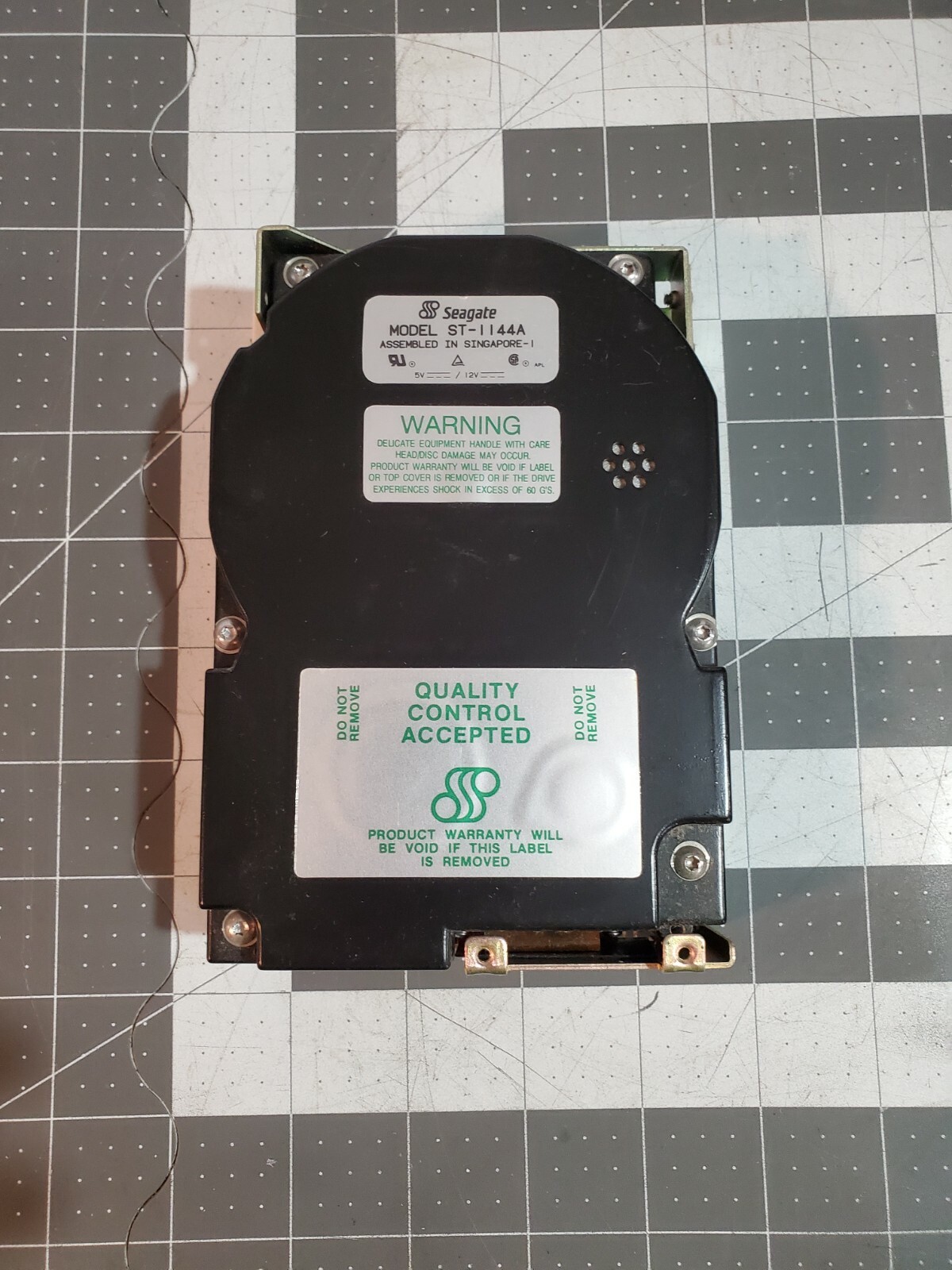 Seagate ST-1144A Vintage Hard Disk Drive *Untested