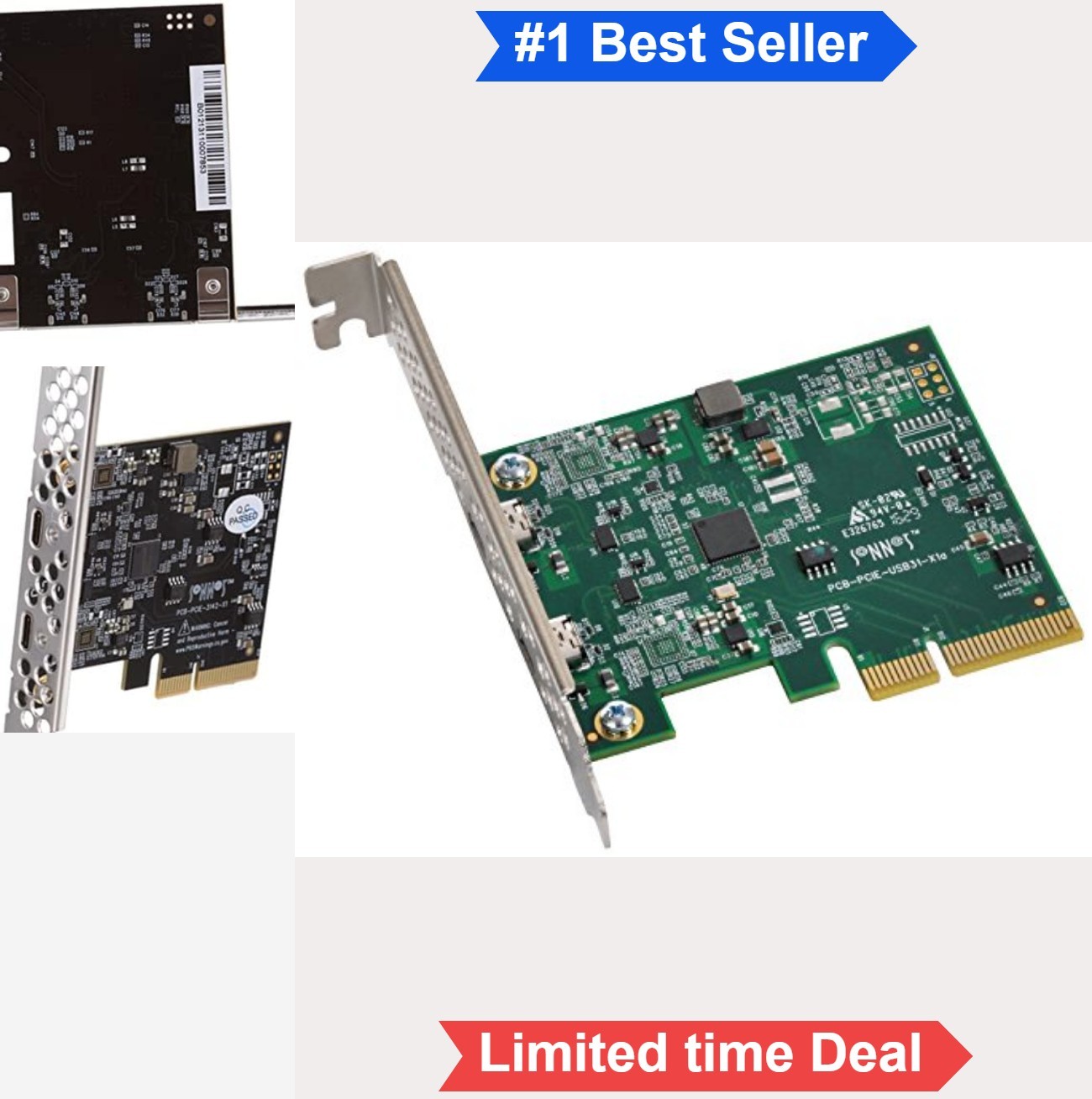 USB PCIe Card Dual Port USB C 10Gbps SuperSpeed Plus for Mac Windows Linux