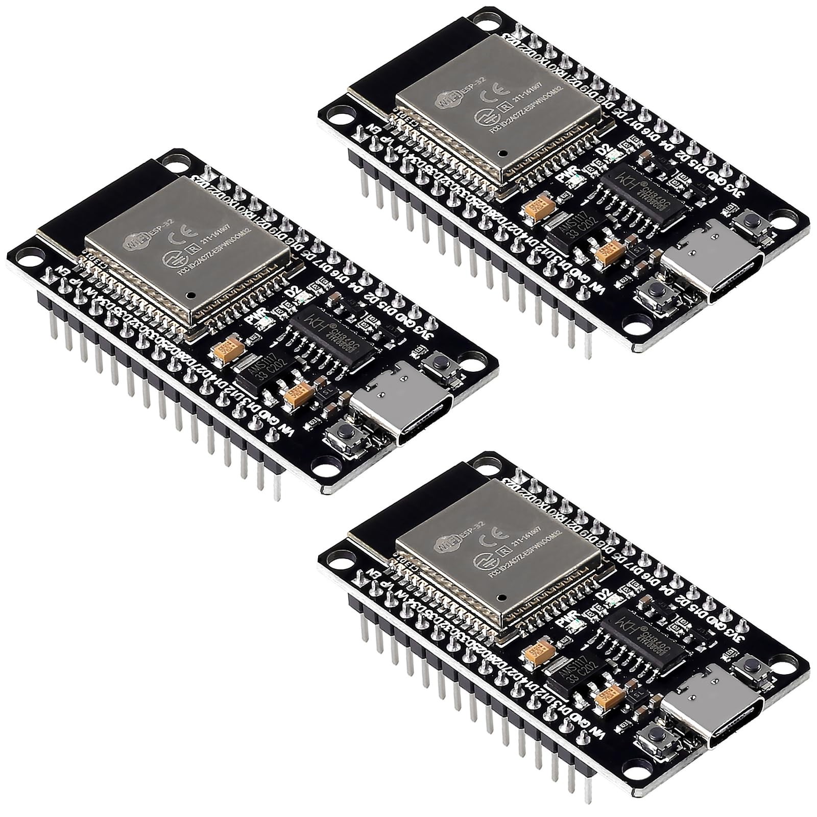 3PCS ESP32 Type C 30Pin Development Board ESP32S Type-C USB WiFi + 3pcs