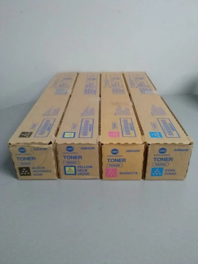 Konica Minolta TN-324 A8DA130, A8DA230, A8DA330, A8DA430 Toner Cartridge SET