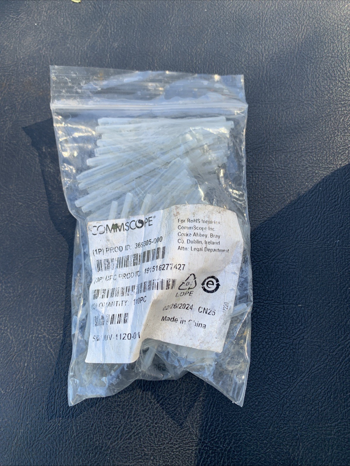 CommScope Clear Self-Locking Cable Ties 1120mm 100 Pack 369305-000 SYZ