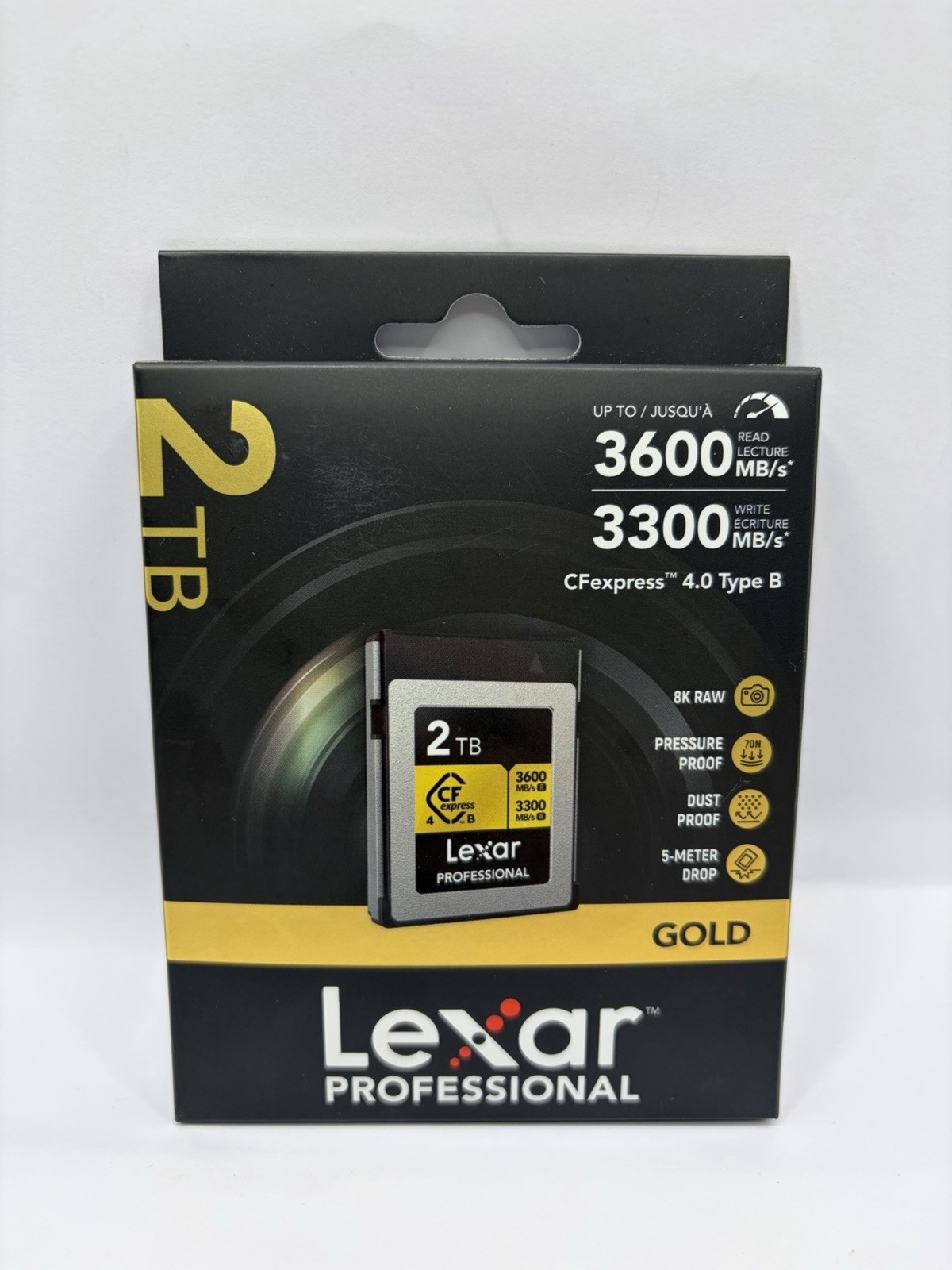 Lexar 2TB Professional GOLD CFexpress 4.0 Type B Memory Card - New Sealed